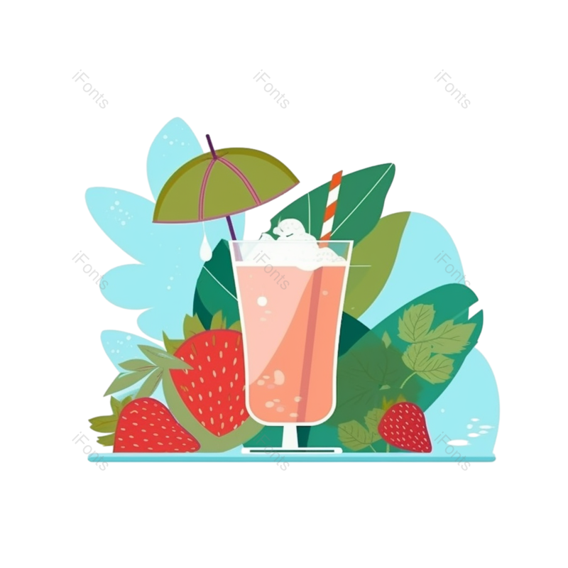 节日图片,清新元素,夏天PNG,插画免抠素材